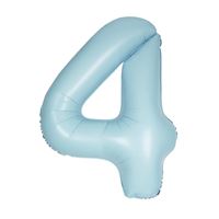 Jumbo Matte Light Blue Number 4 Balloon Party America jumbo-matte-light-blue-number-4-balloon-party-america