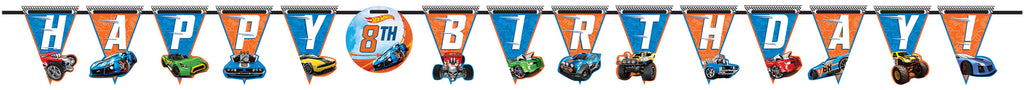 Hot Wheels Birthday Banner - *HOT WHEELS - Party Supplies - America Likes To Party