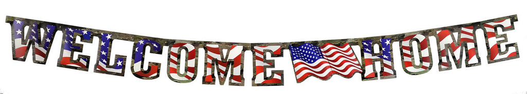 American Heroes Welcome Home Banner - MOSSY OAK - Party Supplies - America Likes To Party