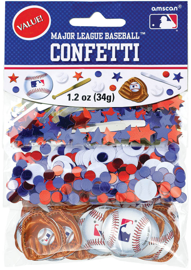 MLB Confetti 1.2oz - BASEBALL/SOFTBALL - Party Supplies - America Likes To Party