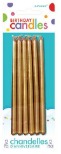 Gold Mini Taper Candles - BIRTHDAY CANDLES - Party Supplies - America Likes To Party