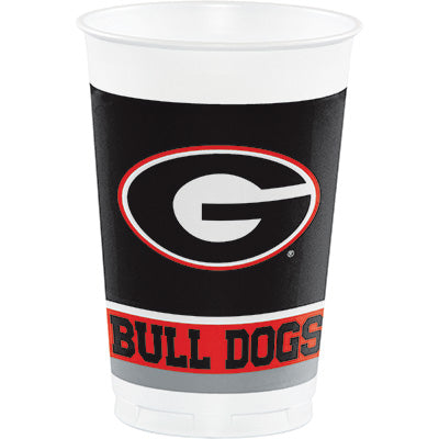 Georgia 20oz Cups 8ct - COLLEGE SPORTS - Party Supplies - America Likes To Party