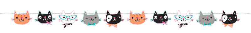Purrfect Party Cat Banner - PURFECT PARTY - Party Supplies - America Likes To Party