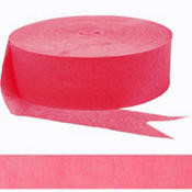 Bright Pink Crepe Streamer 500ft - CREPE - Party Supplies - America Likes To Party