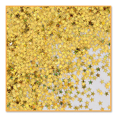 Gold Holographic Stars Confetti - CONFETTI - Party Supplies - America Likes To Party