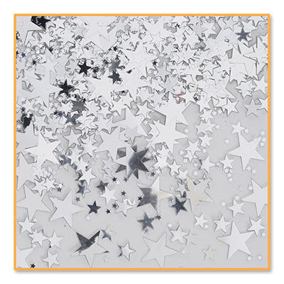 Silver Stars Confetti - CONFETTI - Party Supplies - America Likes To Party