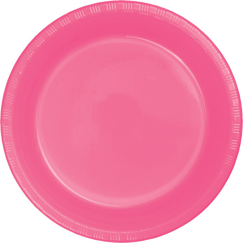 Bright Pink Big Party Pack Plastic Dinner Plates 50ct Party Supplies Decorations And Favors By 