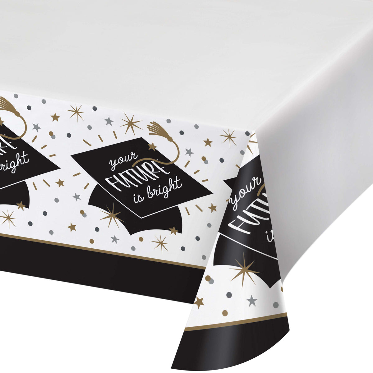 Printable Grad Table Top Glowing Grad Border Print Paper Table Cover – Party America