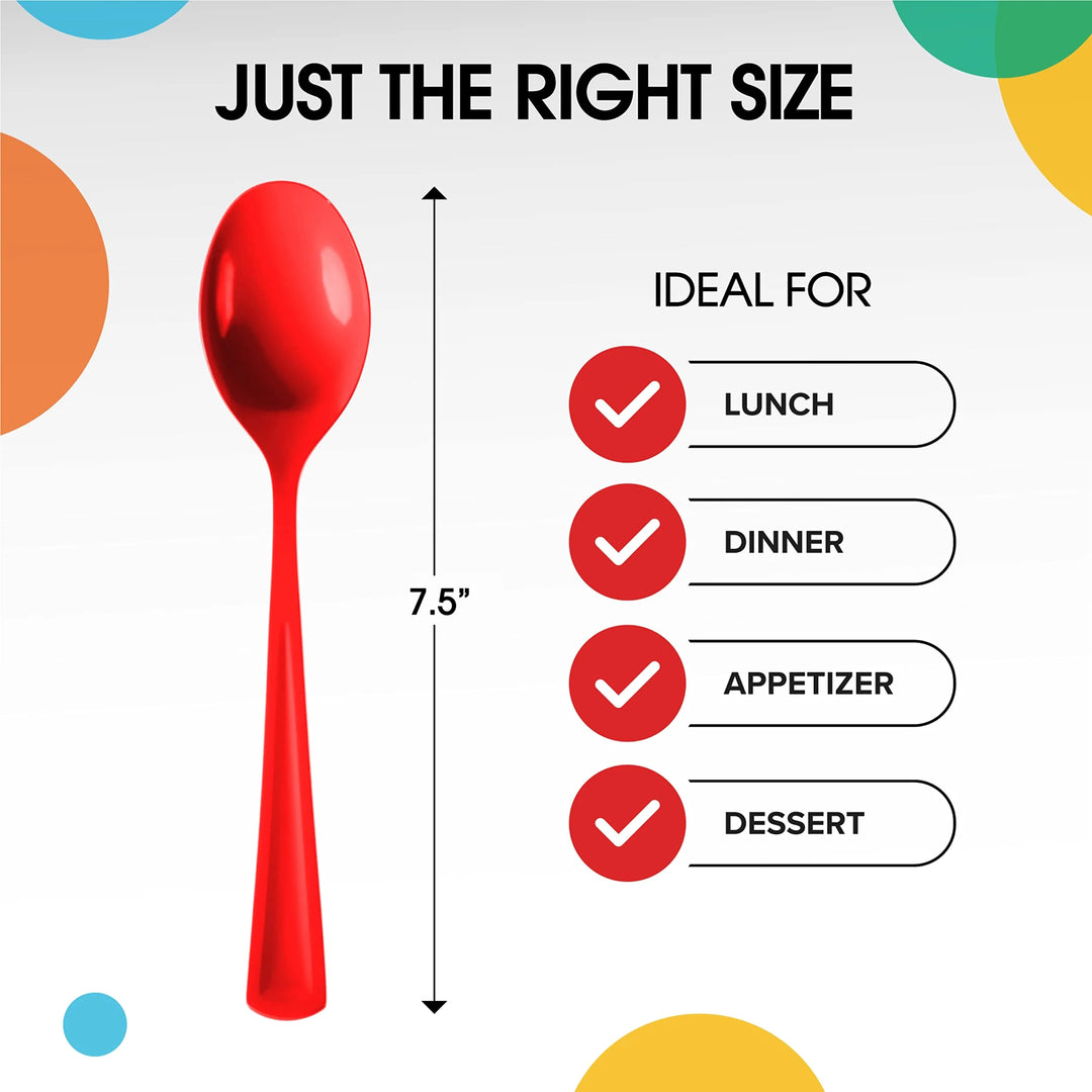 Red Spoons 50ct – Party America
