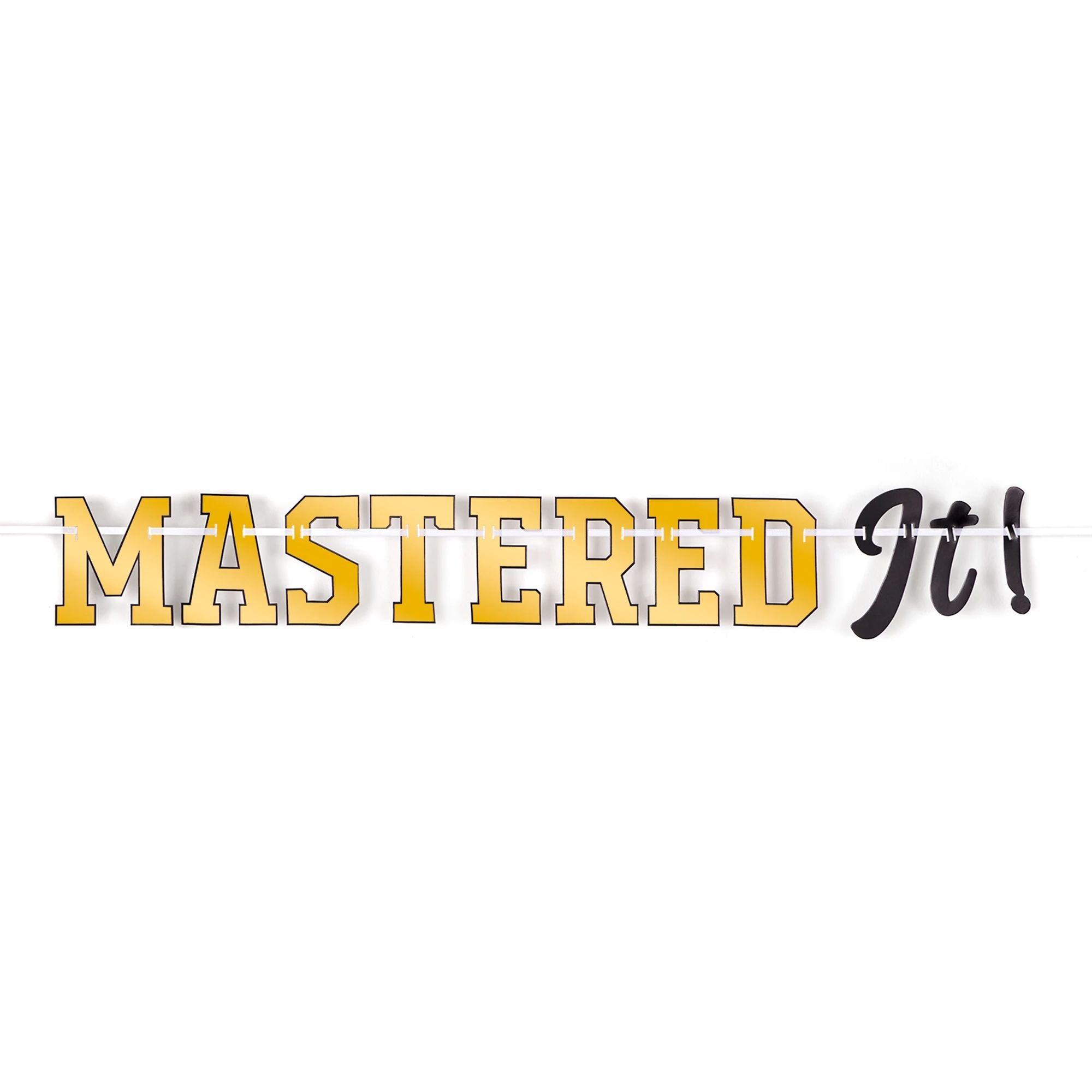 Mastered It Grad Letter Banner – Party America