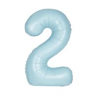 Jumbo Matte Light Blue Number 2 Balloon – Party America
