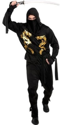 Adult Black Dragon Ninja Costume - ADULT MALE - Halloween & Party Costumes - America Likes To Party