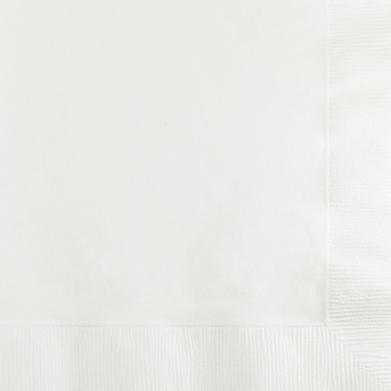 Frosty White Lunch Napkins 50ct - WHITE .08 - Party Supplies - America Likes To Party