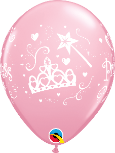 11 inch Pink Princess Qualatex Balloon