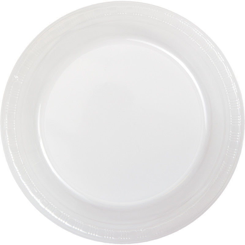 Clear Plastic Dinner Plates 20ct - CLEAR .86 - Party Supplies - America Likes To Party