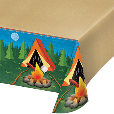 Camp Out Tablecover - CAMPFIRE - Party Supplies - America Likes To Party