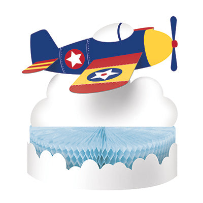 Lil Flyer Honeycomb Centerpiece - AIRPLANES - Party Supplies - America Likes To Party