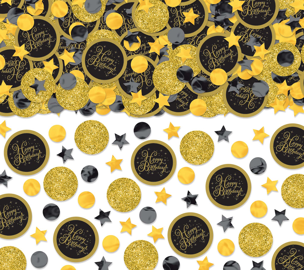 Premium Gold Birthday Confetti - SPARKLING CELEBRATION - Party Supplies - America Likes To Party