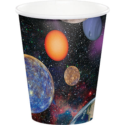 Space Blast 9oz Paper Cups 8ct - SPACE BLAST - Party Supplies - America Likes To Party