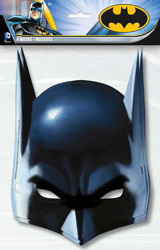 Batman Paper Masks 8ct - BATMAN - Party Supplies - America Likes To Party