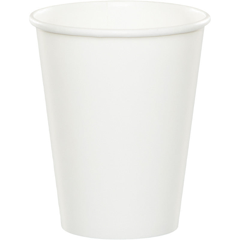 Frosty White 9oz Paper Cups 20ct - WHITE .08 - Party Supplies - America Likes To Party