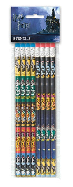 Harry Potter Pencils 8ct - HARRY POTTER - Party Supplies - America Likes To Party