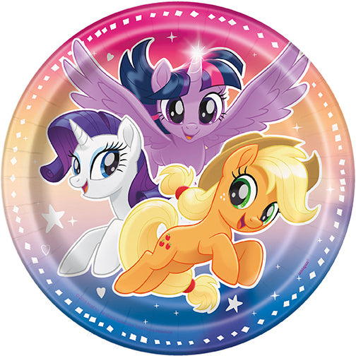 My Little Pony Dessert Plate 8ct - MY LITTLE PONY - Party Supplies - America Likes To Party