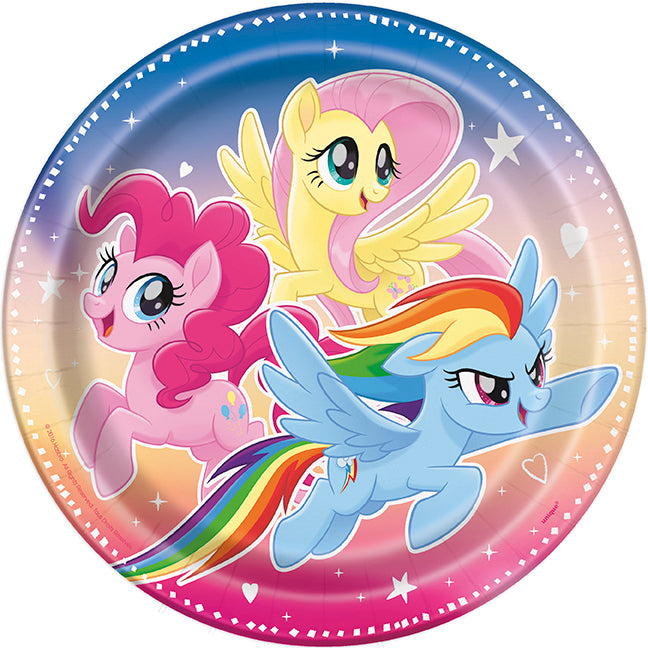 My Little Pony Lunch Plates 8ct - MY LITTLE PONY - Party Supplies - America Likes To Party