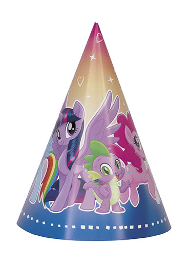 My Little Pony Cone Hats 8ct - MY LITTLE PONY - Party Supplies - America Likes To Party