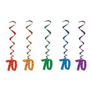 70th Birthday Whirls - CELEBRATE-BALLOON BLAST - Party Supplies - America Likes To Party
