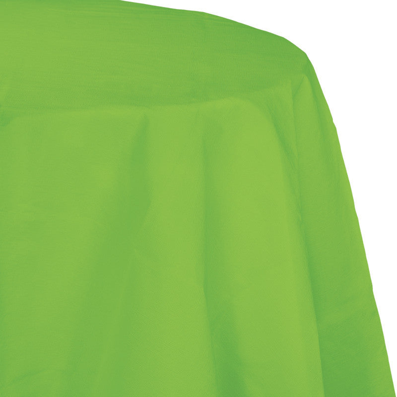 Kiwi Flannel-Backed Vinyl Oblong Tablecover - GREEN KIWI .53 - Party Supplies - America Likes To Party