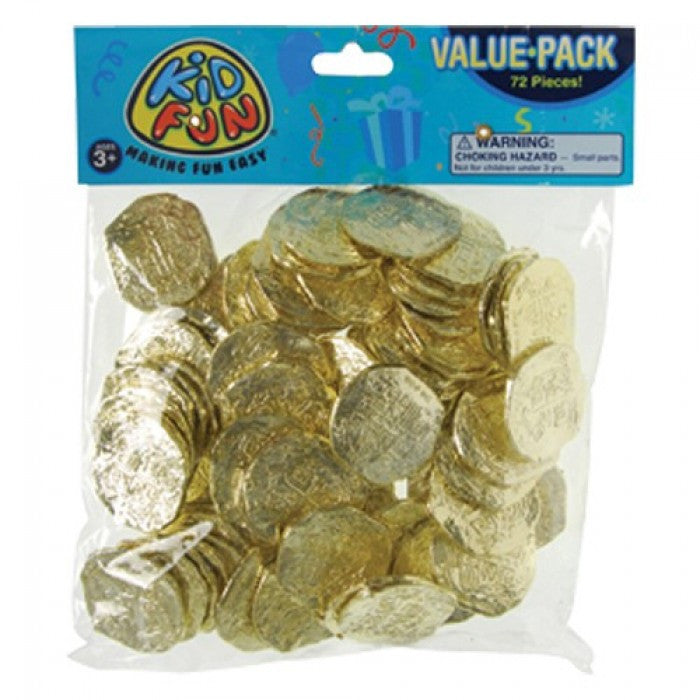 Ancient Pirate Coins 72ct - PACKAGED FAVORS - Party Supplies - America Likes To Party