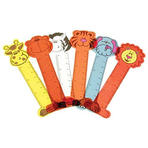 Animal Ruler Bookmarks 12ct - PACKAGED FAVORS - Party Supplies - America Likes To Party