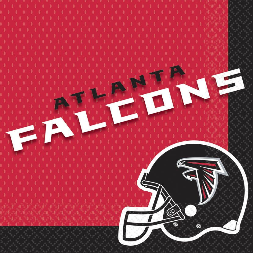 Atlanta Falcons Lunch Napkins 16ct - NFL - Party Supplies - America Likes To Party