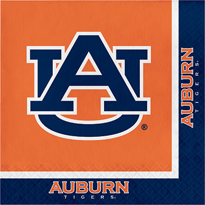Auburn Lunch Napkins 20ct - COLLEGE SPORTS - Party Supplies - America Likes To Party