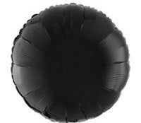 Black Circle Balloon - SOLIDS MYLAR - Party Supplies - America Likes To Party