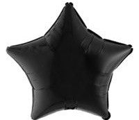 Black Star Balloon - SOLIDS MYLAR - Party Supplies - America Likes To Party