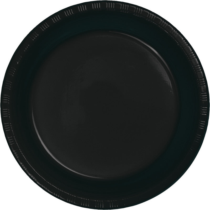 Jet Black Big Party Pack Plastic Dinner Plates 50ct - BIG PARTY PACKS - Party Supplies - America Likes To Party