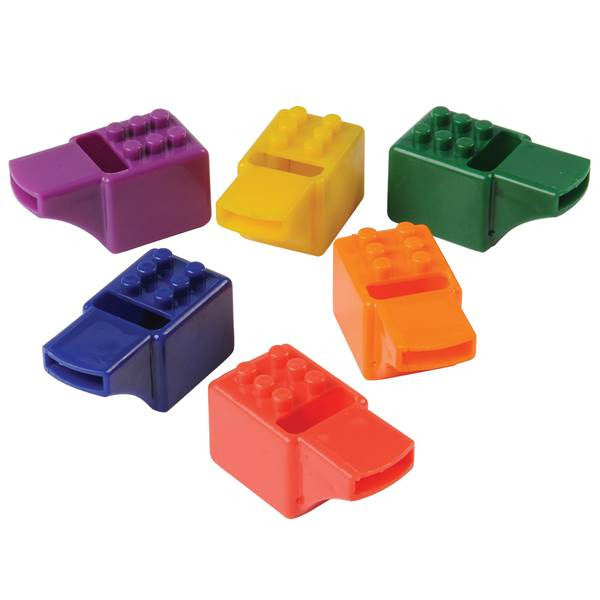 Block Mania Whistles 12ct - PACKAGED FAVORS - Party Supplies - America Likes To Party