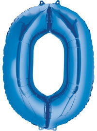 Giant Blue Number 0 Balloon - MEGALOON NUMBERS/LETTERS - Party Supplies - America Likes To Party