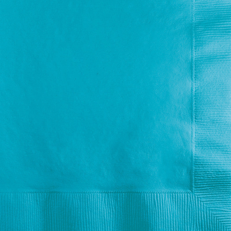 Caribbean Blue Big Party Pack Lunch Napkins 125ct - BIG PARTY PACKS - Party Supplies - America Likes To Party
