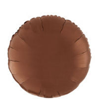 Chocolate Circle Balloon - SOLIDS MYLAR - Party Supplies - America Likes To Party