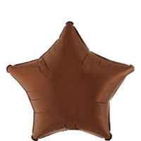 Chocolate Star Balloon - SOLIDS MYLAR - Party Supplies - America Likes To Party