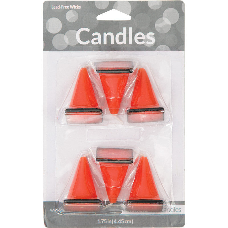 Construction Zone Cone Candles - CONSTRUCTION - Party Supplies - America Likes To Party