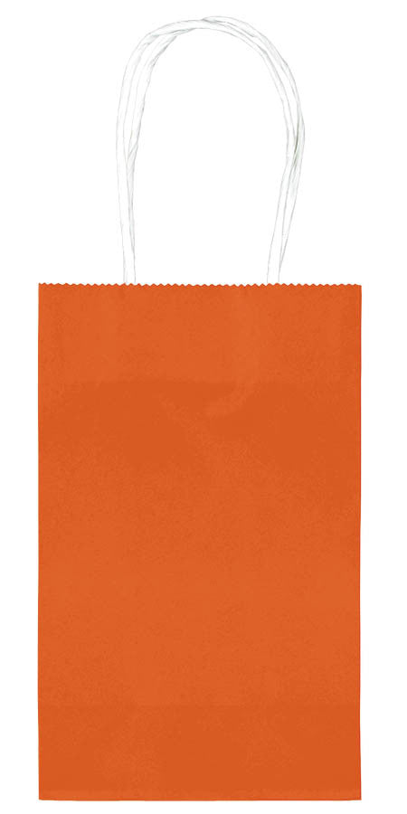Orange Paper Cub Bags 10ct - FAVOR BAGS/CONTAINERS - Party Supplies - America Likes To Party