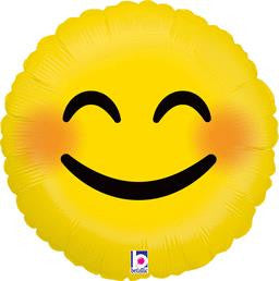 Emoji Smiley Balloon - KIDS BDAY MYLARS - Party Supplies - America Likes To Party