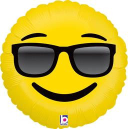 Emoji Sunglasses Balloon - KIDS BDAY MYLARS - Party Supplies - America Likes To Party