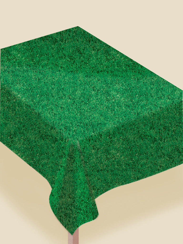 Grass Plastic Tablecover - FOOTBALL - Party Supplies - America Likes To Party