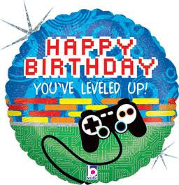 Game Controller Birthday Balloon - KIDS BDAY MYLARS - Party Supplies - America Likes To Party