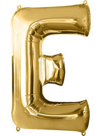 Giant Gold Letter E Balloon - MEGALOON NUMBERS/LETTERS - Party Supplies - America Likes To Party